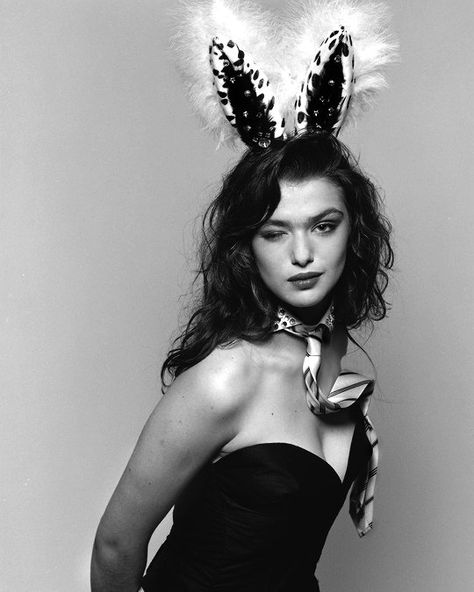 grace on Twitter: "rachel weisz photographed by kevin davies (1987)… " Rachel Weisz, Black, Hair, Bunny Ears, A Woman, White