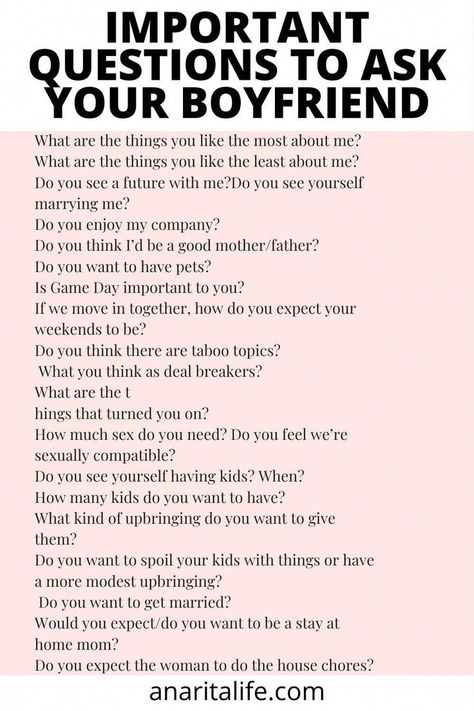 Jan 1, 2023 - Important and deep questions to ask your boyfriend to take the relation to the next level. You'll know if you're a match if you ask him these. Boyfriend Questions, Deep Conversation Topics, Questions To Get To Know Someone, Romantic Questions, Intimate Questions, Deep Questions To Ask, Questions To Ask Your Boyfriend, Relationship Lessons, Relationship Therapy