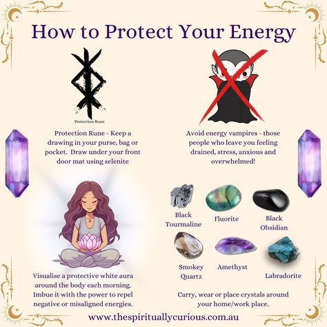 5 Top Tips to Cleanse and Protect Your Energy Energy Protection Sigil, Energy In Witchcraft, How To Cleanse My Aura, Crystals For Protection At Work, How To Cleanse Your Aura Spiritual, Crystal Energy Healing, Protect Energy Spiritual, How To Cleanse Energy, Crystals For Energy Vampires