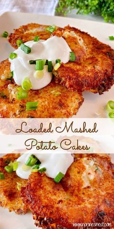 Potato Cakes Recipe, Mashed Potato Cakes, Loaded Mashed Potatoes, Potato Patties, Thanksgiving Menu Ideas, Potato Recipes Side Dishes, Mashed Potato Recipes, Potato Cakes, Potato Side Dishes