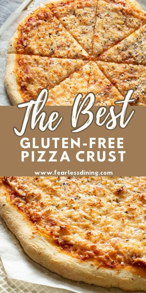 Best Gluten Free Pizza Crust, Gluten Free Pizza Crust Recipe, Glutenfri Baking, Gluten Free Pizza Dough, Dairy Free Pizza, Pizza Calzone, Pizza Crusts, Gluten Free Pizza Crust, Gluten Free Recipes Bread