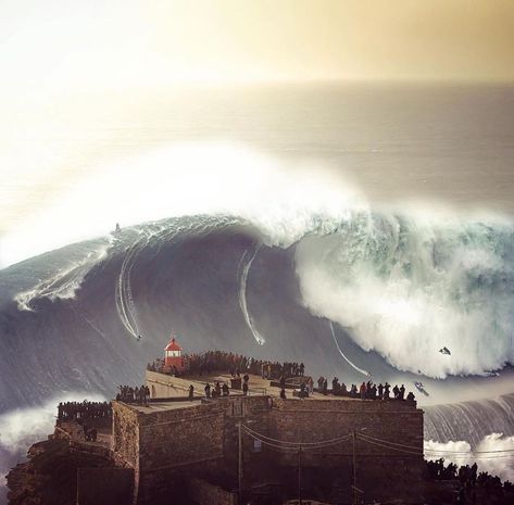 Garrett McNamara 🌎 on Instagram: “Let’s party !!!! #Repost @mcsnowhammer ・・・ Party wave at Nazaré!! 😉 When you can’t travel to take new photos, use your old ones to learn…” Nazare Waves, Nazare Portugal, Surfing Videos, Giant Waves, Big Wave Surfing, Surfer Magazine, Scary Places, Surfing Photography, Surf Trip