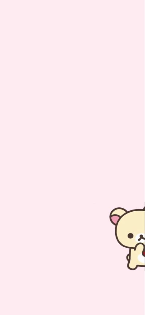 Korilakumma Icon, Sanrio Wallpaper Iphone Lock Screen, Korilakkuma Strawberry Wallpaper, Cute Home Screen Aesthetic, Pink Wallpaper For Widgets, Light Pink Cute Wallpaper, Rillakuma Wallpaper Pink, Rikkakuma Wallpaper, Korlikumma Wallpaper