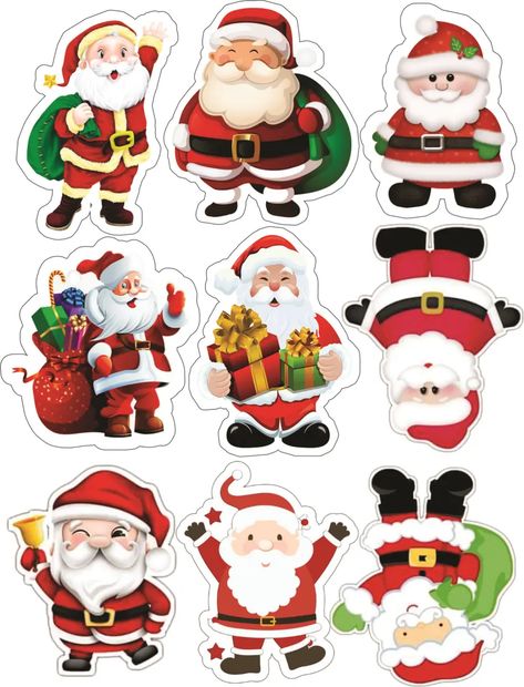 Christmas edible cake topper, christmas tree, santa, snowman, elf | eBay Christmas Cake Toppers Printable, Christmas Toppers Printable, Christmas Stickers Printable, Christmas Cake Designs, Christmas Cake Topper, Christmas Topper, Birthday Cake Topper Printable, Ultimate Christmas, Animated Christmas