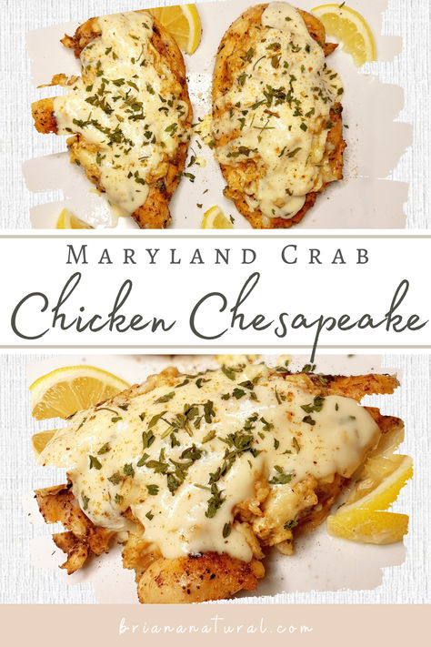 Probably the best chicken I've ever made 🤷‍♀️ Check out my Chicken Chesapeake recipe made with Maryland blue crab! Maryland Chicken Chesapeake Recipe, Dinners With Crab Meat, Maryland Crab Recipes, Chesapeake Chicken Recipes, Chicken Chesapeake Recipe Crab Meat, Chicken And Crab Meat Recipes, Blue Crab Recipe Dishes, Maryland Chicken Recipes, Recipes Using Crab