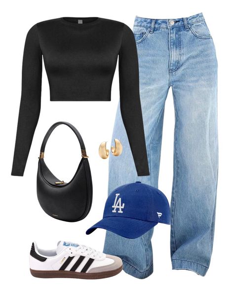 Cap With Outfit, Cute Outfits For Bowling, Outfits To Wear To A Basketball Game, What To Wear Bowling Outfits, What To Wear To A Basketball Game, Baseball Jersey Outfit Women Fashion, Courtside Outfit Basketball, Bowling Alley Outfit, Sports Bar Outfits