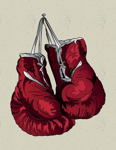 boxing gloves art Sports Theme Art, Art Gloves, Boxing Gloves Art, Aztec Warrior Tattoo, Boxer Aesthetic, Box Manga, Red Boxing Gloves, Gloves Boxing, Attitude Bio For Instagram