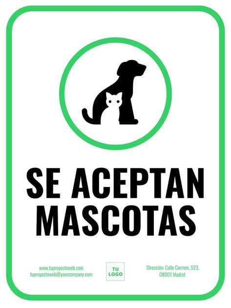 ¡Encuentra las mejores plantillas para perros para tu negocio en EDIT.org! #EDIT.org #Plantillas #Perros Pet Friendly, Convenience Store Products, Novelty Sign, Pet