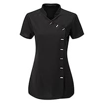 Massage Therapist Uniform, Esthetician Outfit, Uniform Work, Beauty Tunics, Black Hot Pink, Massage Therapist, Beauty Spa, Nail Spa, Esthetician