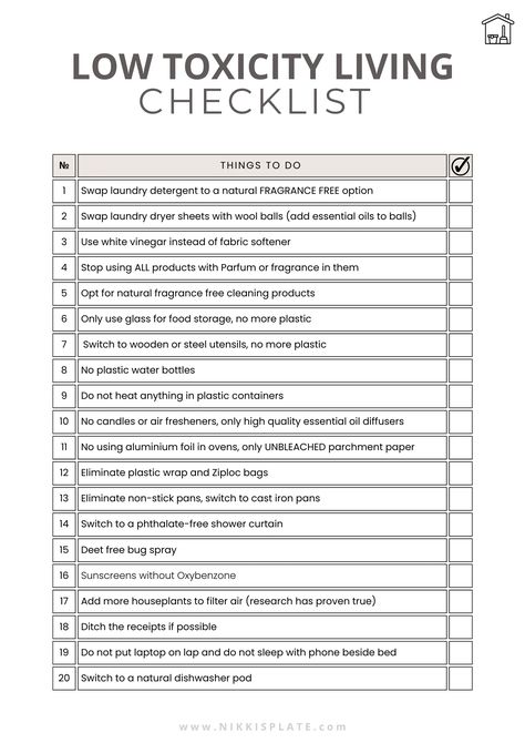 Get your hands on my FREE printable Non-Toxic Living Starter Checklist. It’s like a treasure map guiding you to a lifestyle free of harmful chemicals. Start your journey today – after all, we're only one checklist away from creating a safer, happier home. Say 'bye-bye' to toxins and 'hello' to healthier living! Toxic Free Living, Chemical Free Living, Toxin Free Living, Nontoxic Beauty, Environmentally Friendly Living, Checklist Printable, Treasure Map, Toxic Free, Natural Lifestyle