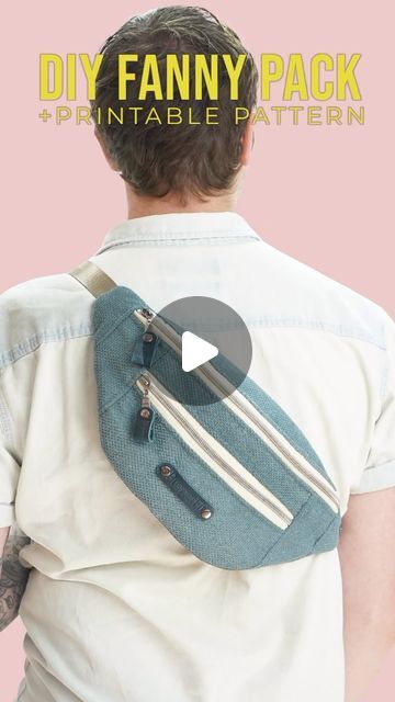 ProperFit Clothing on Instagram: "How to make a fanny pack with printable PDF sewing pattern. Easy sewing project for all skill levels. Download the PDF pattern and sew along 🪡 LINK TO FULL VIDEO: https://youtu.be/WJBuN7lc1-Q LINK TO PATTERN: https://www.properfitclothing.com/product-page/fanny-pack-pattern-download-1 #sew #sewing #fannypack #fannypacks #diy #howtosew #isew #isewbags #bags #diybag #sewingpattern #sewingpatterns #sewsewsew #sewingaddict #sewinglove #sewersgonnasew #sewistsofinstagram #sewist #sewingproject #sewcialists #sewcialist #instasewing #instasew" Waist Pack Pattern, Hip Pack Pattern, Sewing Fanny Pack, Waist Bag Pattern Free, Fannypack Pattern, Diy Fanny Pack Pattern Free, Fanny Pack Pattern Free, Hip Bag Pattern Free, Sewing For Beginners Projects