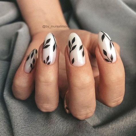 White Short Nails, White Summer Nails, Black And White Nail Designs, Grey Nail Designs, Milky Nails, Polka Dot Nails, Gray Nails, White Nail Designs, Soft Nails