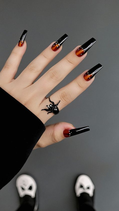 Unlock the spooktacular world of Halloween nails with our latest blog post featuring a collection of trendy designs that are sure to inspire your spooky season style Discover easy-to-follow ideas for cute and simple nail art that ranges from subtle to striking Whether you prefer bold black accents playful red details or soft pink hues weve got the perfect looks for you Embrace your creativity and transform your nails into festive masterpieces with our curated selection of Hal Halloween Nail Art Ideas, Spooky Ideas, Simple Nail Art, Scream Halloween, Nail It, Pink Polish, Red Details, Simple Nail, Halloween Nail