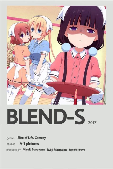 Minimalist Anime Poster, Anime Recs, Poster Manga, Minimalist Anime, Blend S, Anime Sites, Japanese Animated Movies, Anime Suggestions, Anime List