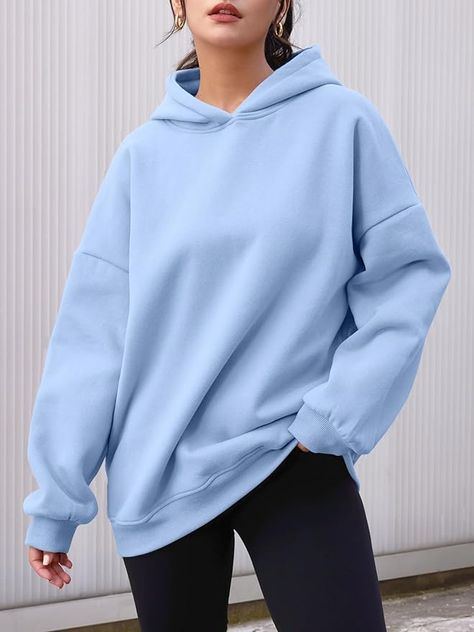 hoodie
blue hoodie
aesthetic blue hoodie
clean girl hoodie Autumn Clothes, Blue Hoodie Outfit, Oversized Hoodie Outfit, Soft Workout, Fleece Hoodie Women, Tops Fall Outfits, Oversized Hoodies, Clothes Trendy, Fall Clothes