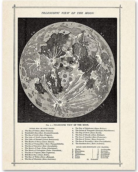 Surfaces Art, Moon Map, Art Spatial, Space Vintage, Astronomy Poster, Moon Surface, Dark Academia Decor, Bel Art, Surface Art