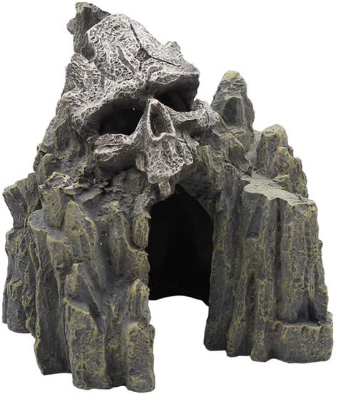 Skull Mountain, Aquarium Pets, Fish Tank Themes, Tank Decoration, Aquarium Landscape, Turtle Tank, Reptile Habitat, Aquarium Ornaments, Mountain Decor