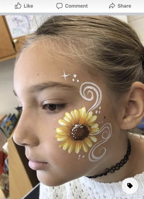 Back To School Face Paint, Kids Fall Face Painting Ideas, Simple Flower Face Paint, Medieval Face Paint Ideas, Face Painting Designs Flowers, Fall Themed Face Paint, Cartoon Face Painting, Face Painting Fall Festival, Face Painting Sports