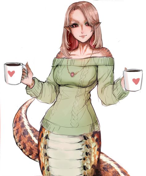 New MGE Lamia | Lamia / Naga | Know Your Meme Matilda Fiship, Monster Girl Encyclopedia, Snake Girl, Monster Musume, Anime Monsters, A Snake, Monster Girl, Creature Art, Fantasy Character Design