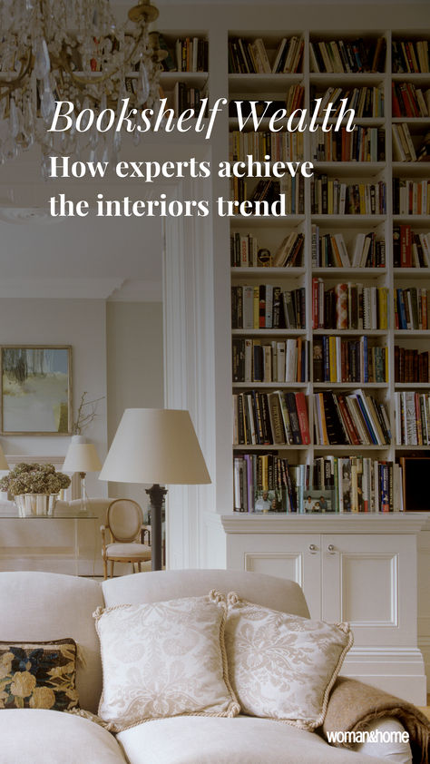 What is ‘Bookshelf Wealth’ and why is it becoming the stand-out design trend of 2024? Bookshelf Wealth, Fairfield House, Here's The Scoop, Interior Design Tips, Interior Decor, Interior Designers, Bookshelves, Interior Decorating, Design Trends