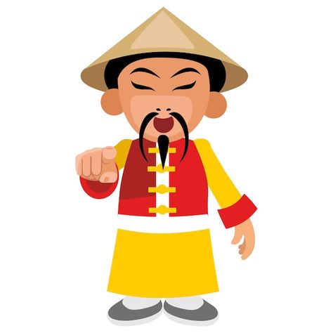 Character chinese man in traditional clo... | Premium Vector #Freepik #vector #traditional-clothes #cartoon-people #flat #people-illustration Chinese People Illustration, Chinese Cartoon Characters, Chinese Illustration Art, Chinese Man Art, Chinese Character Art, China Cartoon, Chinese Clipart, Vietnamese Men, Chinese Drawing