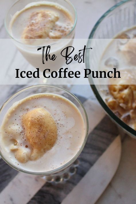 The Best Iced Coffee Punch Recipe - third blessed farmhouse Coffee Punch Recipes, Iced Coffee Punch, The Best Iced Coffee, Coffee Punch, Best Iced Coffee, Family Desserts, How To Make Ice Coffee, Punch Recipe, Easy Coffee