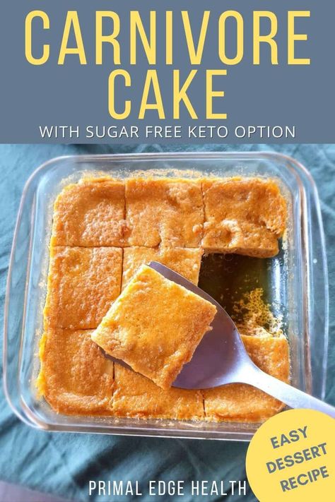 Dessert Carnivore Cake, Caveman Diet Recipes, Dolce Poche Calorie, Keto Carnivore, Caveman Diet, Meat Diet, Keto Cake, Carnivore Diet, Broth Recipes