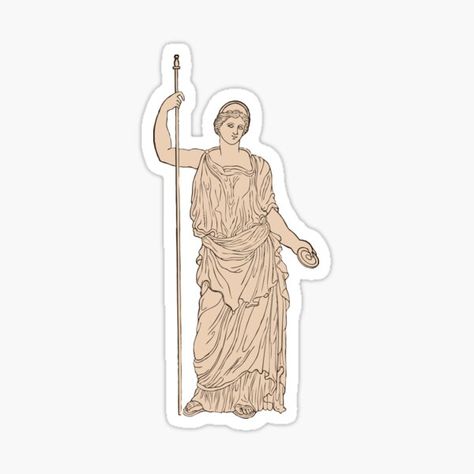 Greek Goddess Stickers | Redbubble Ancient Greece Aesthetic, Greece Aesthetic, God Sticker, Ancient Greek Gods, Roman Goddess, Lore Olympus, Hades And Persephone, Greek God, Greek Myths