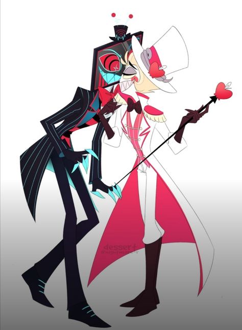 Staticapple Hazbin Hotel, Lucifer X Valentino, Vox Hazbin Hotel Nails, Vox Hazbin Hotel Redesign, Vox X Lucifer Hazbin Hotel, Lucifer X Vox Hazbin Hotel, Vox X Alastor X Lucifer, Vox X Lucifer, Monster Hotel