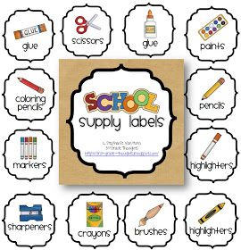 3rd Grade Thoughts: Getting Organized: Classroom Supply Labels Organisation, Daycare Paperwork, Classroom Supply Labels, Classroom Supplies Labels, Organized Classroom, Teaching Organization, Supply Labels, Organization And Management, Classroom Organisation