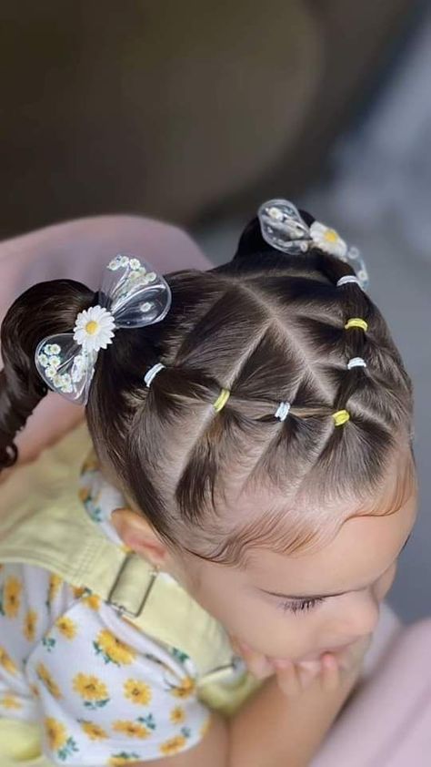 Toddler Hairstyles Girl Fine Hair, Kids Short Hair Styles, Easy Toddler Hairstyles, Cute Toddler Hairstyles, Girly Hairstyles, Effortless Hair, Easy Little Girl Hairstyles, Girl Hair Dos, Toddler Hairstyles