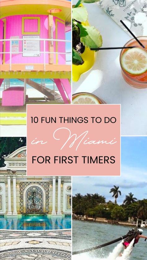 Explore 10 of the best things to do in Miami Florida for first timers or experiences Floridians! From where to eat to activities to try, you are sure to find excitement in planning your trip to Miami with this guide. As someone who has visited Miami several times, these are definitely things to add to the bucket list. Miami Bucket List, Miami Mansion, Weekend In Miami, Miami Travel Guide, Trip To Miami, Things To Do In Miami, South Beach Florida, Miami Vacation, Miami Orlando