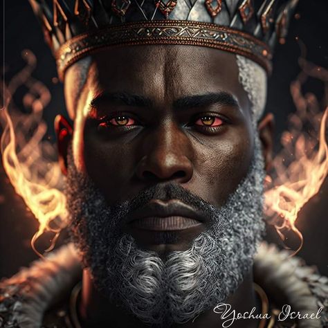 Black King Art Drawing, Black Kings, Black Gods, Black King Art, Black Male Angel, Black God Art, African King Art, African Warrior Art Men, Black King Fantasy Art