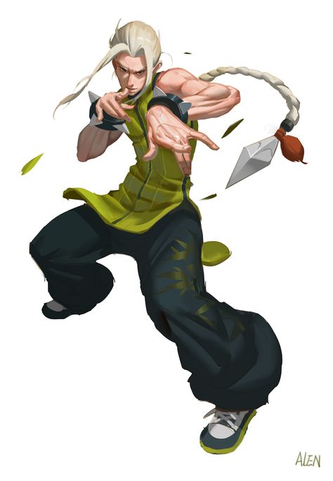 ArtStation - KUNG FU, ALEN LI Kung Fu Master Character Design, Kung Fu Illustration, Martial Arts Poses Reference, Martial Arts Character Design, Kung Fu Panda Oc, Fighter Character Design, Kung Fu Martial Arts, Street Fighter Art, Food Cartoon