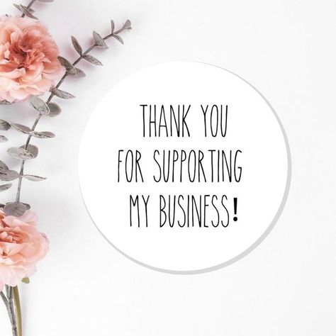 Thank You for Supporting My Business Thank You for Your | Etsy | Business stickers, Thank you for supporting me business, Support small business quotes Business Quotes, Small Business Quotes, Thank You Quotes, Thank You For Support, Business Stickers, You Quotes, My Small Business, My Business, Business Card