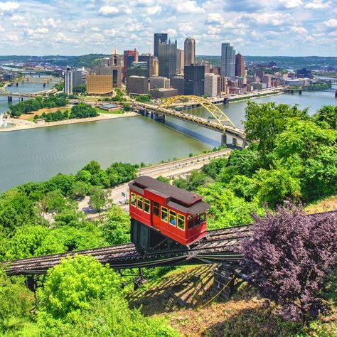 Modern Photography Art, Pittsburgh Incline, Visit Pittsburgh, Pittsburgh Skyline, Pittsburgh City, Best Weekend Getaways, Mount Washington, Modern Photography, Round Trip