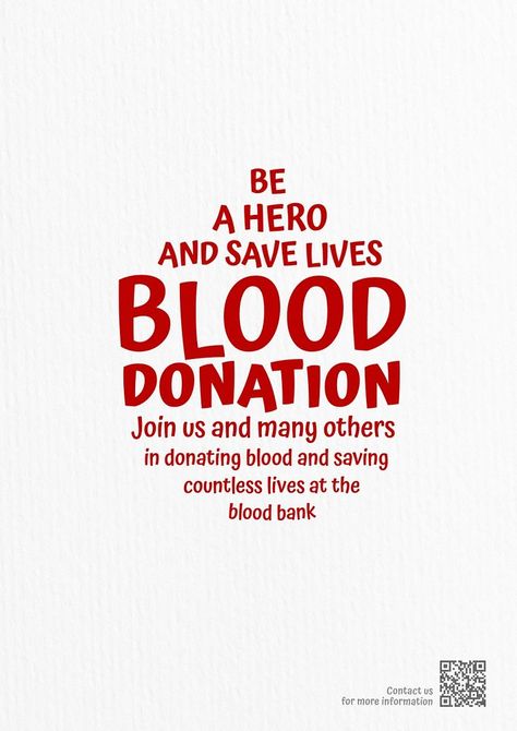 Blood Donor Day Poster, Blood Donation Poster, Donate Blood, Poster On Blood Donation, Blood Donation Day, Blood Donation Posters, Advertisement Template, Poster Template Free, Blood Donor