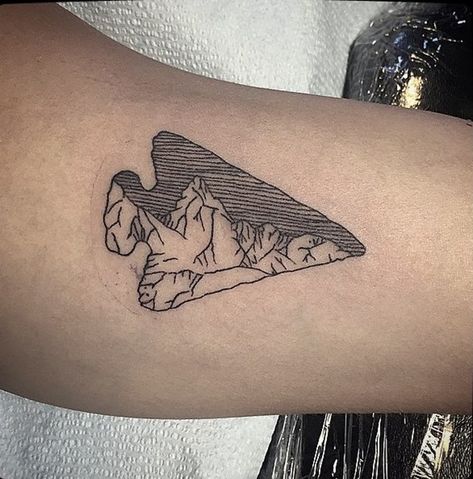 Geology Tattoo, Arrow Head Tattoos, Arrowhead Tattoo, Colorado Tattoo, State Tattoos, Stone Tattoo, Rock Tattoo, Native Tattoos, Adventurous People