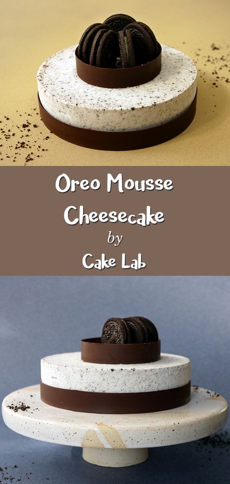 Oreo Mousse Cheesecake | Cake Lab Oreo Cake Balls, Oreo Mousse, Mousse Cheesecake, Oreo Cake Pops, Cream Cheese Oreo, Mousse Cake Recipe, Oreo Cream, Cheesecake Mousse, Simple Cake Designs