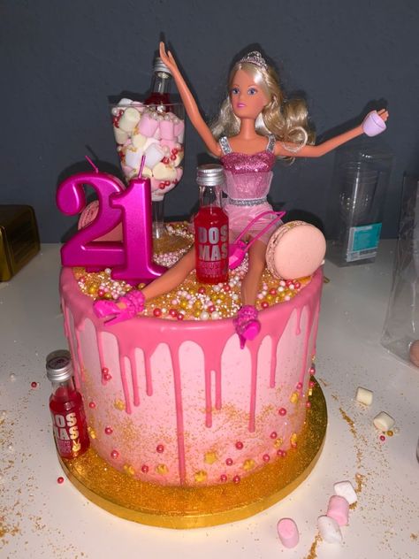 Barbie Cake 30th, 20th Birthday Cake Barbie, 21st Birthday Cake Barbie Funny, Pink Barbie 21st Birthday, Pink Birthday Cake Barbie, 21st Birthday Ideas Barbie, Barbie Birthday Party 21, Barbie Party Adult Ideas, 21 Barbie Cake