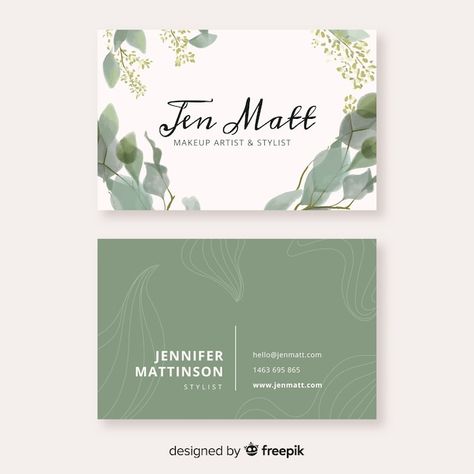 Visit Card Design, Cards For Business, Pattern Business Card, Watercolor Business, Visit Card, Colorful Wedding Invitations, Business Card Pattern, Logo Design Inspiration Creative, Floral Business Cards