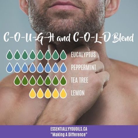 Oil For Cough, Essential Oils For Cough, Essential Oils For Colds, Essential Oil Combinations, Doterra Essential Oils Recipes, Essential Oil Diffuser Blends Recipes, Essential Oil Remedy, Young Living Essential Oils Recipes, Essential Oils Health