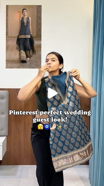 Straight Dress Styles For Wedding, Wedding Guest Saree Look, Dress Video, Wedding Guest Looks, Straight Dress, Saree Dress, My Pinterest, Designs For Dresses, Saree Look