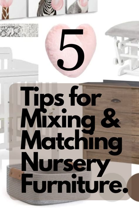 Does Nursery Furniture Have to Match? 5 Tips for Mixing and Matching – Babycious Nursery With Mismatched Furniture, Mixed Nursery Furniture, Mixed Furniture Nursery, Mixing Wood Tones Nursery, Mismatched Nursery Furniture Ideas, Mismatch Furniture Nursery, Mismatched Furniture Nursery, Mixed Woods Nursery, Mix Match Nursery Furniture