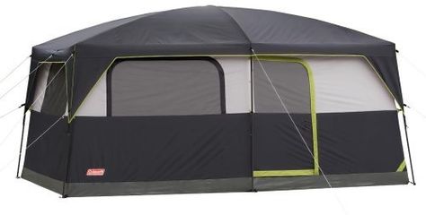 Coleman Signature Prairie Breeze 9 Tent by Coleman, http://www.amazon.com/dp/B004RDQK0K/ref=cm_sw_r_pi_dp_Rnqrsb1738TF0 Cabin Construction, Coleman Tent, Coleman Camping, Tenda Camping, Large Tent, Cabin Tent, Cabin Lighting, Family Tent, Dome Tent