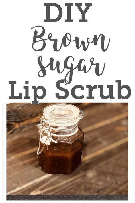 DIY Brown Sugar Lip Scrub Lip Scrub For Dry Lips, Scrub Business, Diy Brown Sugar, Homemade Brown Sugar, Scrub Homemade, Lip Lightening, Lip Scrub Recipe, Lip Scrub Homemade, Lip Scrub Diy