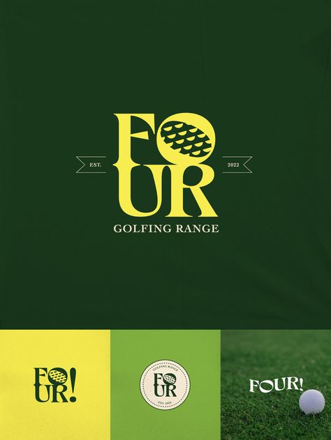 Golf Logo Design Projects | Photos, videos, logos, illustrations and branding on Behance 4 Letter Logo, Tennis Brand Identity, Golf Social Media Post, Emerald Logo, Golf Branding Design, Sport Logo Branding, Golf Graphics Design, Sport Club Logo, Golf Design Graphic