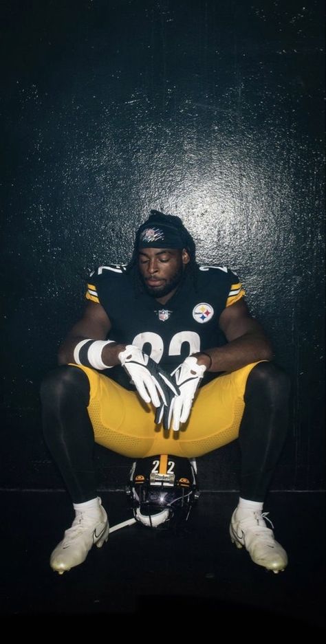 Steelers Wallpaper, Cool Football Pictures, Najee Harris, Pittsburgh Steelers Wallpaper, Here We Go Steelers, Football Poses, Nfl Football Pictures, Nfl Football Art, Nfl Championships