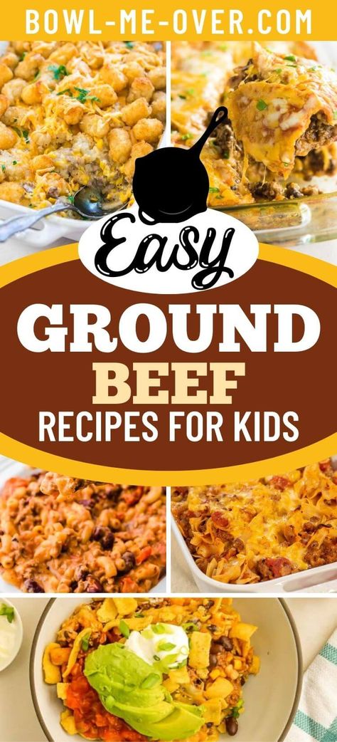 Hamburger Meat Recipes For Picky Eaters, Kos, Ground Beef Recipes Picky Eaters, Picky Eater Ground Beef Recipes, Fast Ground Beef Dinner Recipes, Kid Friendly Hamburger Recipes, Fast Supper Ideas With Ground Beef, Fun Ground Beef Recipes For Dinner, What To Make With Burger Ground Beef