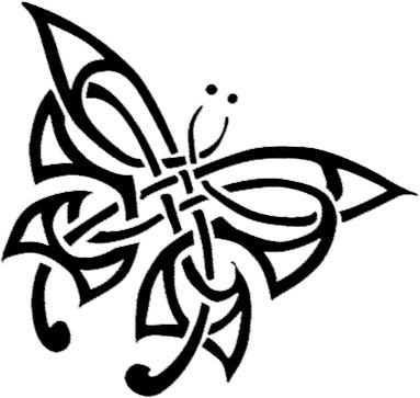 Celtic Sprite: Celtic Symbolism : Did ancient Celts actually believe butterflies to be the souls of the departed ? Celtic Rose, Celtic Butterfly, White Tattoos, Rose Butterfly, Butterfly Tattoo, Vines, Tattoos, White, Black